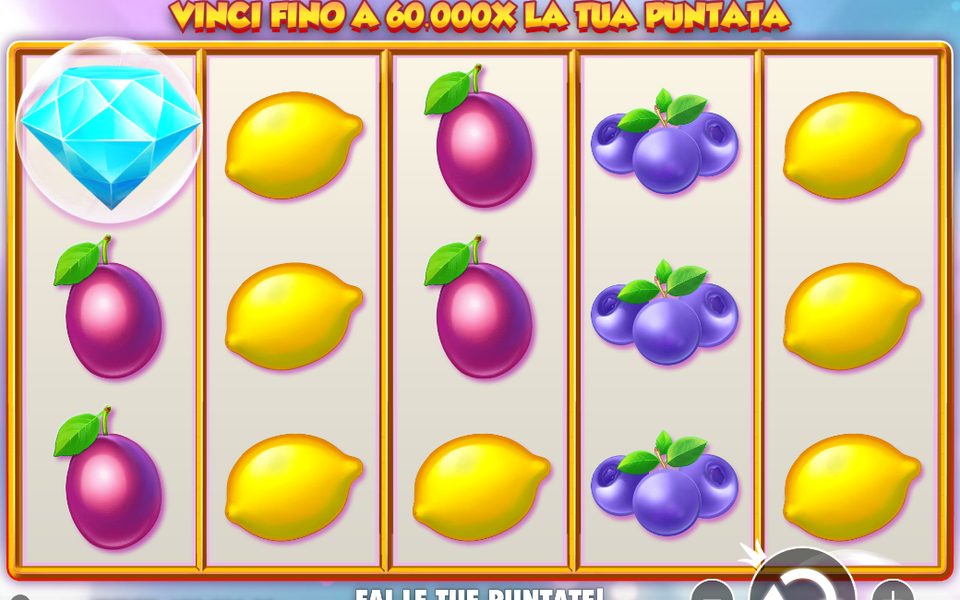 La slot Extra Juicy con i rulli di frutta